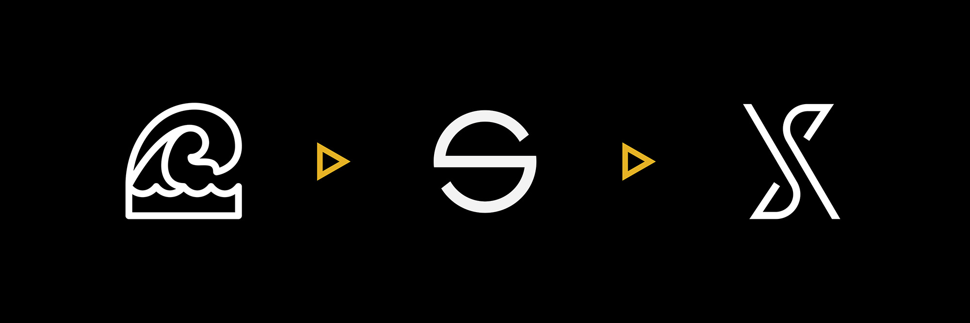 Illustration de l'évolution du logo de Shape Production. Illustration de l'évolution du logo de Shape Production.